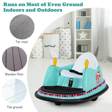 Load image into Gallery viewer, Kids Ride-On Bumper Car with Colorful Flashing Lights and Music
