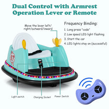 Load image into Gallery viewer, Kids Ride-On Bumper Car with Colorful Flashing Lights and Music
