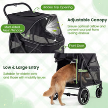 Load image into Gallery viewer, Large Dog Stroller with All-terrain Wheels and Adjustable Mesh Canopy
