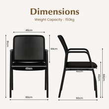 Load image into Gallery viewer, Office Guest Chairs with Ergonomic Mesh Backrest and Cushioned Seat
