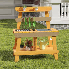 Load image into Gallery viewer, Outdoor Mud Kitchen for Kids Toddler Wood Pretend Play Kitchen
