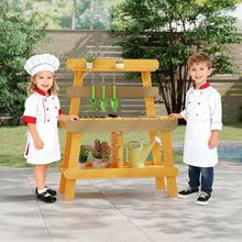 Load image into Gallery viewer, Outdoor Mud Kitchen for Kids Toddler Wood Pretend Play Kitchen
