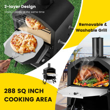 Load image into Gallery viewer, Outdoor Pizza Oven with Waterproof Cover and Anti-scalding Handles
