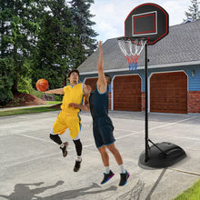 Load image into Gallery viewer, 1.67 m-2.28 m Portable Basketball Hoop System with Anti-Rust Stand

