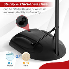 Load image into Gallery viewer, 1.67 m-2.28 m Portable Basketball Hoop System with Anti-Rust Stand

