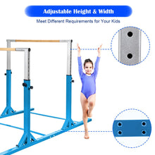 Load image into Gallery viewer, Kids Parallel Gymnastics Bar with Adjustable Width and 11-Level Heights
