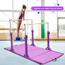 Load image into Gallery viewer, Kids Parallel Gymnastics Bar with Adjustable Width and 11-Level Heights
