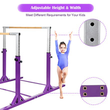 Load image into Gallery viewer, Kids Parallel Gymnastics Bar with Adjustable Width and 11-Level Heights

