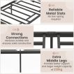 Load image into Gallery viewer, Metal Platform Bed with Headboard and Footboard
