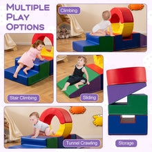 Load image into Gallery viewer, 5 Pieces Soft Play Climb and Crawl Playset for 12 Month+ Toddlers
