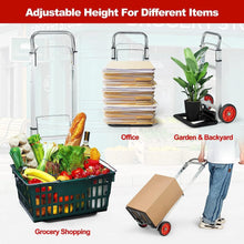 Load image into Gallery viewer, Aluminium Sack Truck Barrow with Adjustable Handle for Moving Shopping Travel
