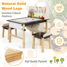Load image into Gallery viewer, Kids Chairs Set with 2 Storage Bins and Paper Roll
