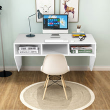 Load image into Gallery viewer, Wall Mounted Computer Desk with 3 Storage Compartments
