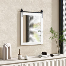 Load image into Gallery viewer, Wall Mounted Mirror with Solid Wood Frame and Metal Bracket
