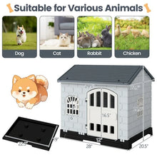 Load image into Gallery viewer, Weatherproof Pet Shelter with Removable Toilet Tray
