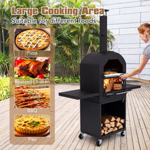 Load image into Gallery viewer, Wood Fired Pizza Oven with Protective Cover Pizza Stone Pizza Peel and Storage
