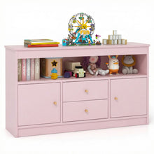 Load image into Gallery viewer, Kids Storage Cabinet, Wooden Children Bookcase with Open Shelf
