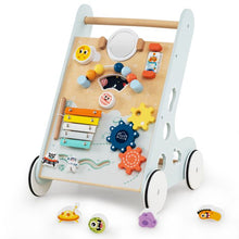 Load image into Gallery viewer, Wooden Baby Walker with Wheels for Boys and Girls 1+ Years Old
