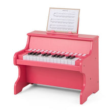 Load image into Gallery viewer, Wooden Kids Piano Keyboard 25 Keys Digital Piano with Music Stand Music Learning Gift for 3+ Kids
