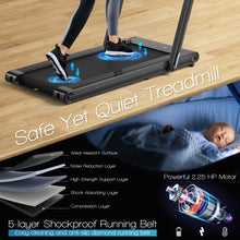 Load image into Gallery viewer, 2-in-1 Folding Treadmill Under Desk Walking Treadmill with Dual LED Display
