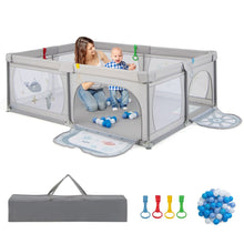 Load image into Gallery viewer, 206 x 147 cm Baby Playpen with 50 Ocean Balls for Babies and Toddlers
