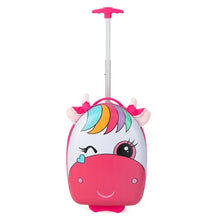 Load image into Gallery viewer, Kids Luggage with Light-up Wheels and Telescopic Handle
