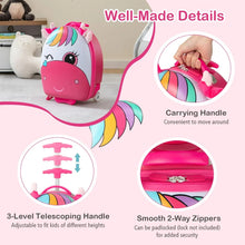 Load image into Gallery viewer, Kids Luggage with Light-up Wheels and Telescopic Handle

