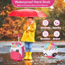 Load image into Gallery viewer, Kids Luggage with Light-up Wheels and Telescopic Handle
