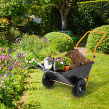 Load image into Gallery viewer, Heavy-Duty Garden Utility Cart with Pneumatic Tires
