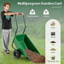 Load image into Gallery viewer, Heavy-Duty Garden Utility Cart with Pneumatic Tires
