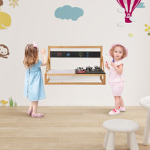 Load image into Gallery viewer, Fir Wood Pretend Play Kitchen with Hanging Hooks and Blackboard
