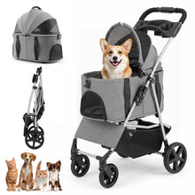 Load image into Gallery viewer, 3-in-1 Pet Stroller, Foldable Dog Pushchair
