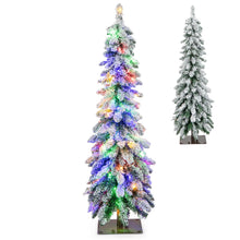 Load image into Gallery viewer, 4FT/5FT Artificial Slim Xmas Tree with PVC Branch Tips
