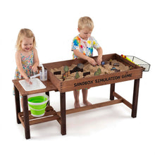 Load image into Gallery viewer, Indoor Outdoor Play Sand and Water Table with 33 Sand Table Toys, Toy Bucket, Shovel and Rake for Boys Girls
