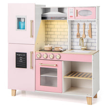 Load image into Gallery viewer, Kids Play Kitchen, Children Toy Kitchen with Realistic Lights
