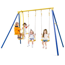 Load image into Gallery viewer, Kids Metal Swing A-Frame with Swings
