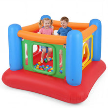 Load image into Gallery viewer, Inflatable Bounce House, Kids Blow Up Bouncy Castle with Transparent Side Walls
