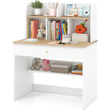 Load image into Gallery viewer, Kids Wooden Study Desk with Drawer and Storage Shelf
