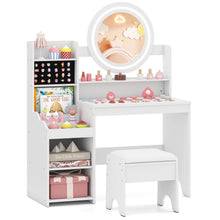 Load image into Gallery viewer, Make Up Pretend Dresser Desk Chair Set for Playroom Kids Room
