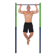 Load image into Gallery viewer, Outdoor In-Ground Pull Up Bar Station, Heavy Duty Metal Chin Up Bar with 5 Adjustable Heightsv

