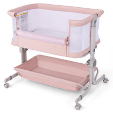 Load image into Gallery viewer, 6-Level Heights Adjustable Bassinet with Mattress
