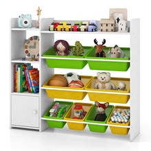Load image into Gallery viewer, Toy Storage Organizer, 4 Tiers Kids Bookshelf and Toy Storage Unit with 8 Bins
