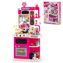 Load image into Gallery viewer, Kids Kitchen Playset Pretend Play Kitchen with Realistic Sounds and Lights

