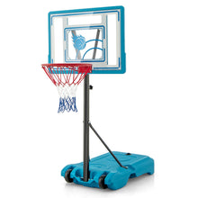 Load image into Gallery viewer, 3.8-4.4FT Poolside Basketball Goal System with Wheels and Fillable Base
