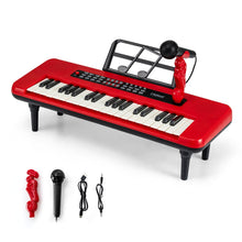 Load image into Gallery viewer, 37 Keys Kids Portable Piano Keyboard with Microphone and Music Stand
