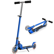 Load image into Gallery viewer, Folding Kick Push Scooter with 2 Flashing Wheels and Adjustable T-bar
