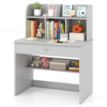 Load image into Gallery viewer, Kids Wooden Study Desk with Drawer and Storage Shelf
