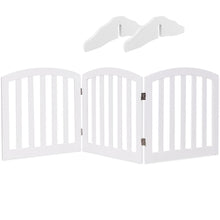 Load image into Gallery viewer, Freestanding Dog Gate with Wooden Frame and Metal Hinges
