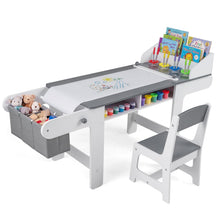 Load image into Gallery viewer, Toddler Craft Desk and Chair, Children Activity Furniture

