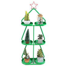 Load image into Gallery viewer, Christmas Plant Stand 3-Tier Tree-Shaped Side Table
